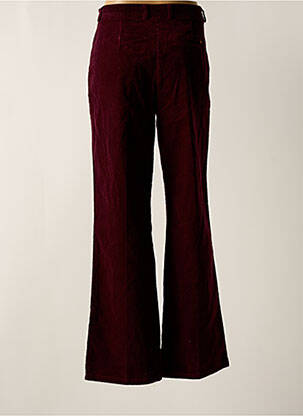 Pantalon drept închidere cu fermoar sub clapetă cu nasturi violet LE FABULEUX MARCEL DE BRUXELLES femeie