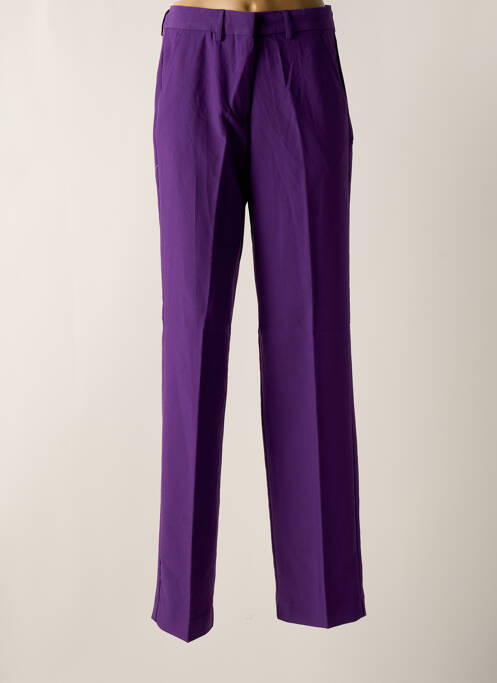 Pantalon drept violet JJXX femeie