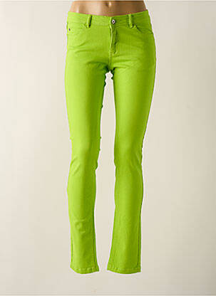 Pantalon slim elasticitate mărime normală verde FLAIR femeie