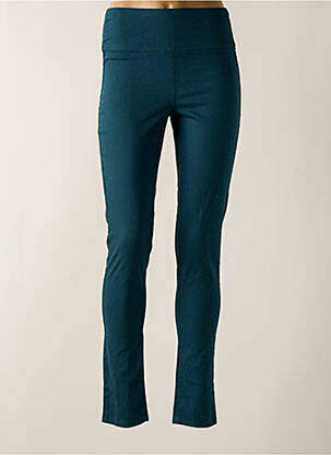 Pantalon slim verde PIECES femeie