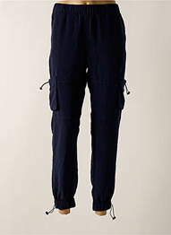Pantalon cargo talie elastică mărime normală albastru CEMI BY CÉLINE femeie