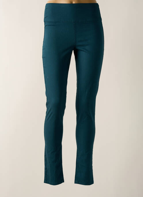 Pantalon slim elasticitate mărime normală verde PIECES femme