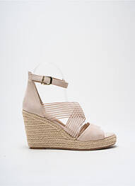 Espadrile închidere cu bride toc de 7 la 9 cm bej TAMARIS femme