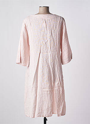 Rochie midi mâneci 3/4 mâneci 3/4 roz ALEXANDRE LAURENT femeie