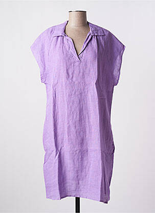 Rochie midi mâneci scurte mâneci scurte violet ALEXANDRE LAURENT femeie