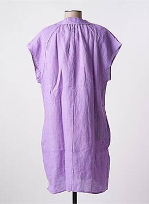 Rochie midi mâneci scurte mâneci scurte violet ALEXANDRE LAURENT femeie