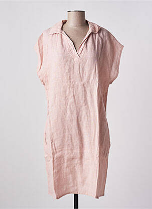 Rochie midi mâneci scurte mâneci scurte roz ALEXANDRE LAURENT femeie