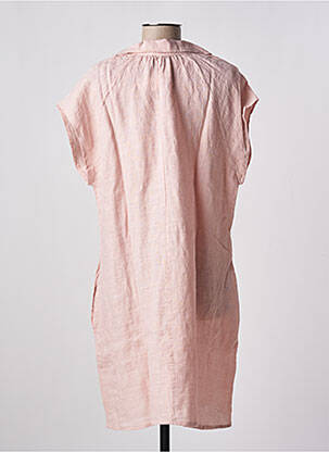 Rochie midi mâneci scurte mâneci scurte roz ALEXANDRE LAURENT femeie