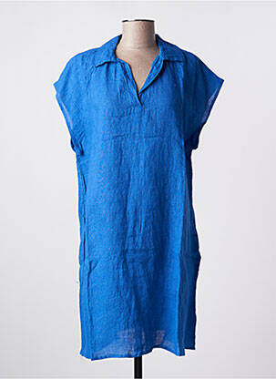 Rochie midi mâneci scurte mâneci scurte albastru ALEXANDRE LAURENT femeie