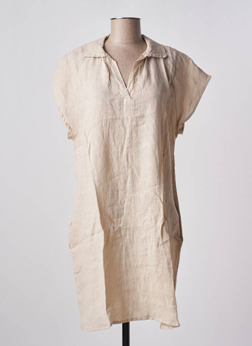 Rochie midi bej ALEXANDRE LAURENT femeie