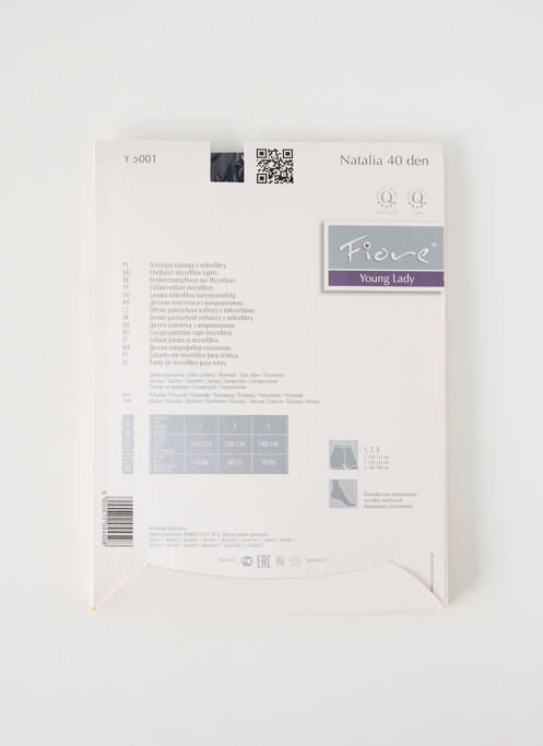 Colanți elasticitate albastru FIORE fille