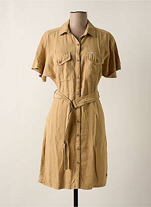 Rochie midi bej GARCIA femeie