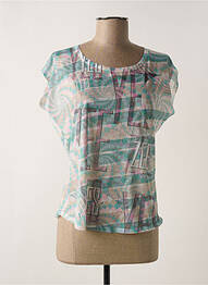 Tricou elasticitate mâneci scurte verde YES.ZEE femme