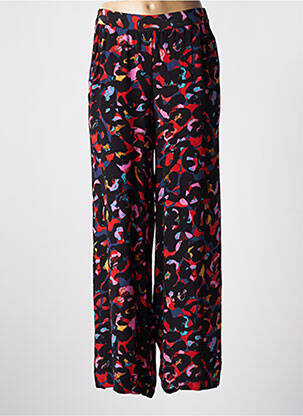 Pantalon larg negru ICHI femeie