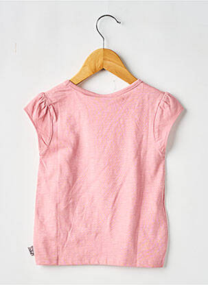 Tricou elasticitate mâneci scurte roz BOBOLI fată