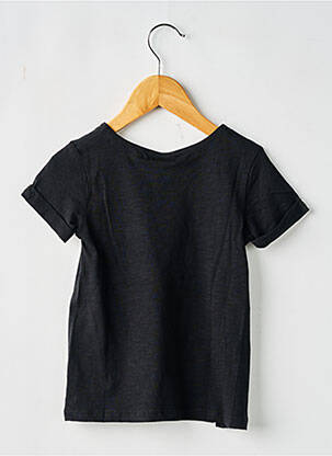Tricou elasticitate mâneci scurte negru BOBOLI fată