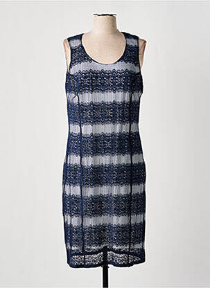 Rochie midi fără mâneci fără mâneci albastru GREGORY PAT femeie