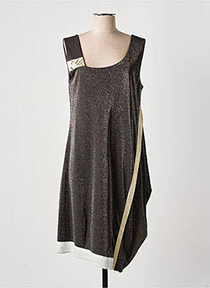 Rochie midi auriu ELISA CAVALETTI femeie