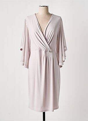 Rochie midi mâneci 3/4 mâneci 3/4 bej JOSEPH RIBKOFF femeie