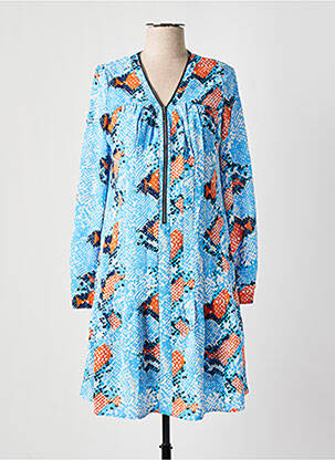 Rochie midi albastru MARBLE femeie