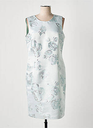 Rochie midi imprimeu floral fără mâneci albastru GREGORY PAT femeie