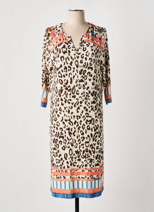 Rochie midi bej FUEGO WOMAN femeie