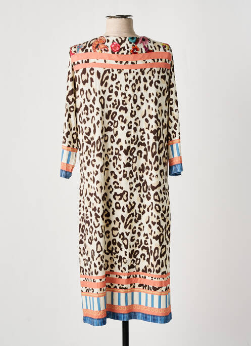 Rochie midi bej FUEGO WOMAN femeie