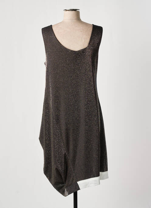 Rochie midi auriu ELISA CAVALETTI femeie