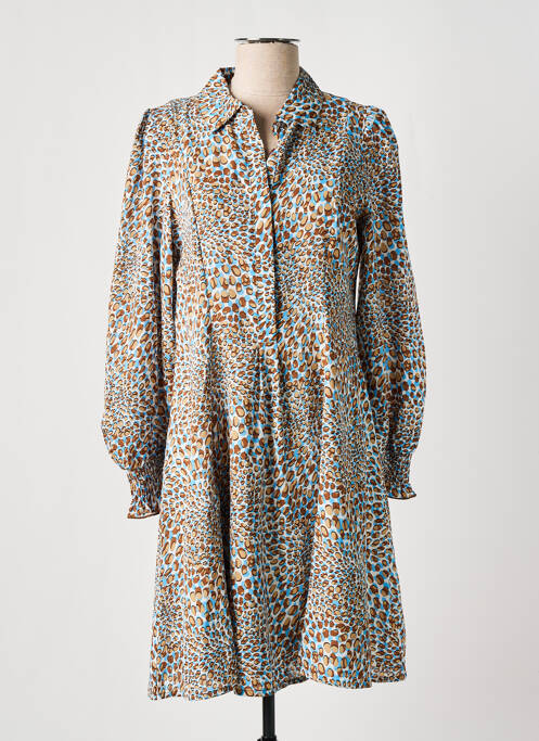 Rochie midi maro MARBLE femeie