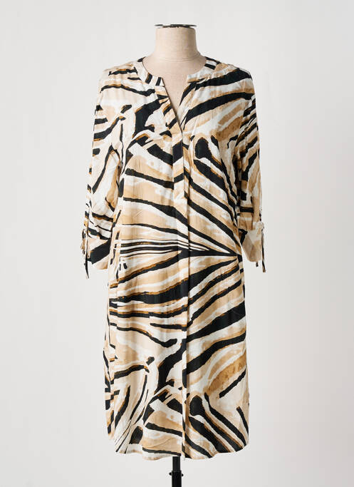 Rochie midi bej LE COMTE femeie