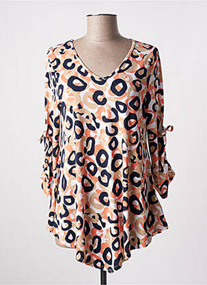 Tunică mâneci lungi portocaliu MARBLE femeie