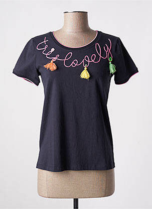 Tricou albastru LEO & UGO femeie