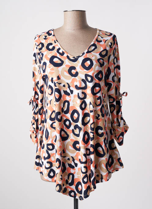 Tunică mâneci lungi portocaliu MARBLE femeie