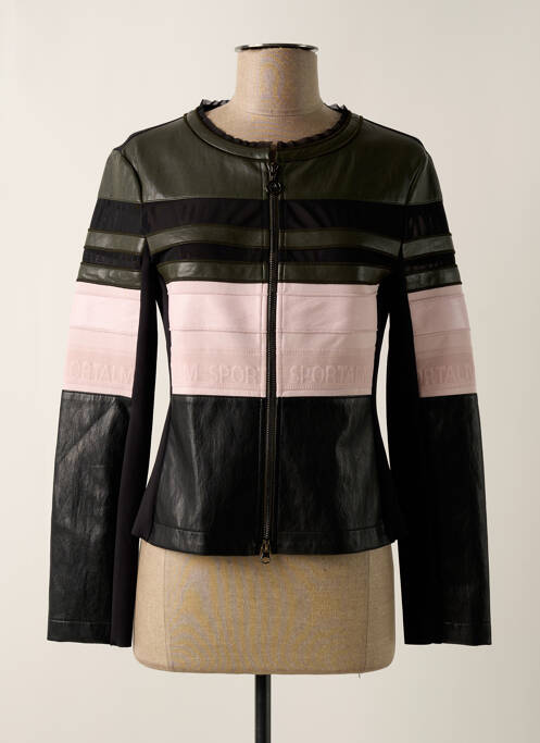 Geci din piele ecologică negru SPORTALM femeie