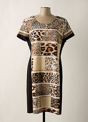 Rochie midi bej FUEGO WOMAN femeie