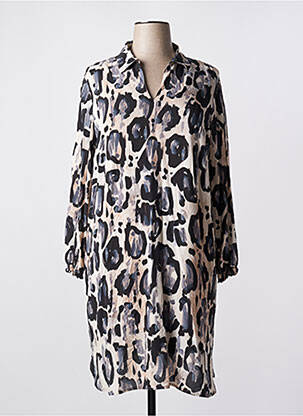 Rochie midi bej LE COMTE femeie