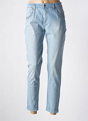 Blugi cu croială slim albastru EVA KAYAN femeie