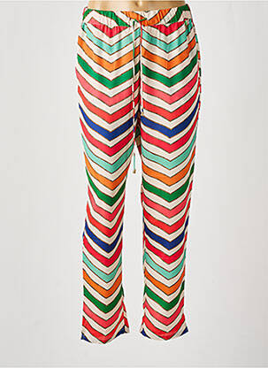 Pantalon drept talie elastică verde LOLA CASADEMUNT femeie