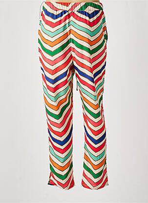 Pantalon drept talie elastică verde LOLA CASADEMUNT femeie