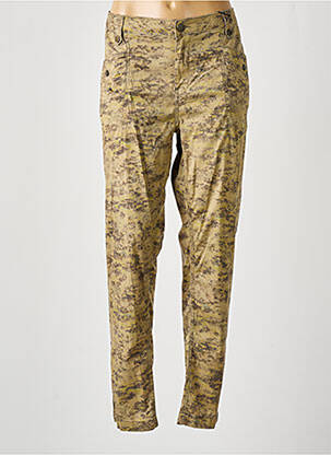 Pantalon slim bej EVA KAYAN femeie