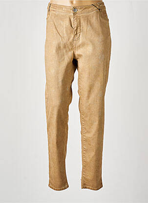 Pantalon slim bej EVA KAYAN femeie