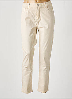 Pantalon slim bej FRED SABATIER femeie