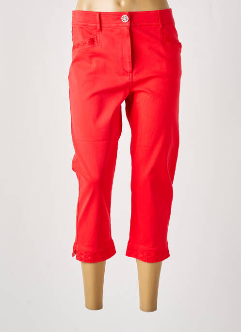 Pantalon trei sferturi buzunare roșu PAUSE CAFE femme