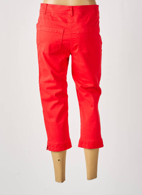Pantalon trei sferturi buzunare roșu PAUSE CAFE femme