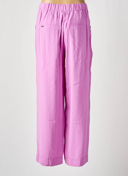 Pantalon drept închidere cu fermoar sub clapetă cu nasturi violet STREET ONE femme