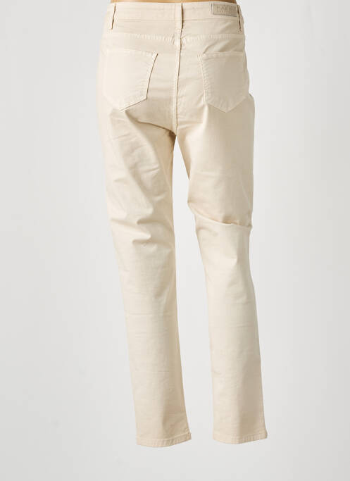 Pantalon slim bej FRED SABATIER femeie