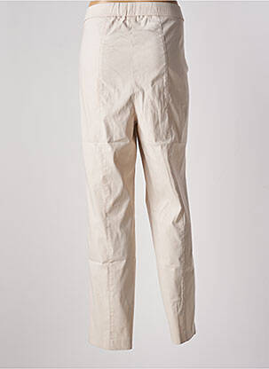 Jegging țesătură poplin mărime normală bej ADELINA BY SCHEITER femeie