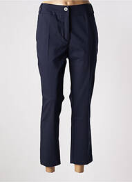 Pantalon 7/8 țesătură poplin mărime normală albastru GRIFFON femme