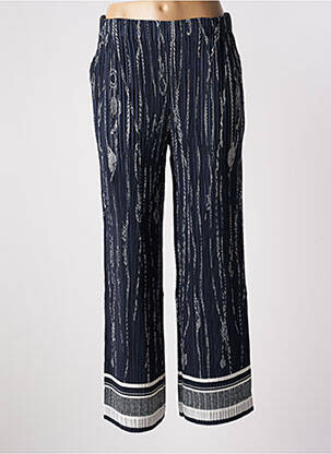 Pantalon larg albastru LEO & UGO femeie