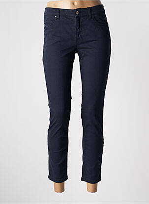 Pantalon 7/8 elasticitate talie joasă albastru OUI femeie